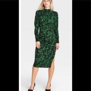 Who what wear- black and green floral dress.